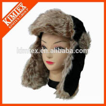2016 Hot Selling Real Lamb Fur Earflap Hat with ear warmer